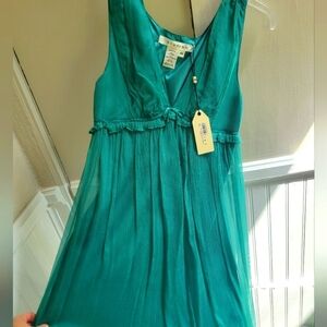 Teal Sleeveless Dress